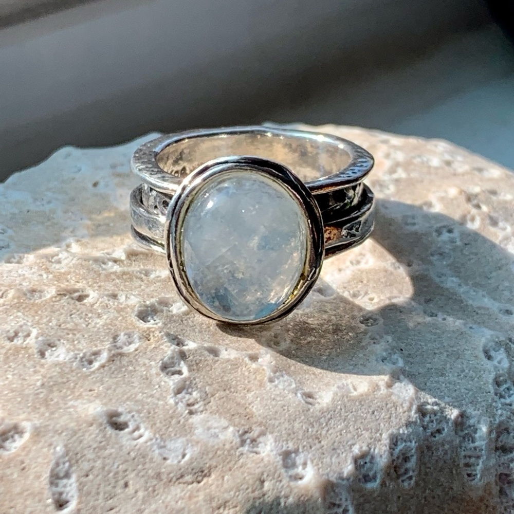 Moonstone Spinner Ring - image 4